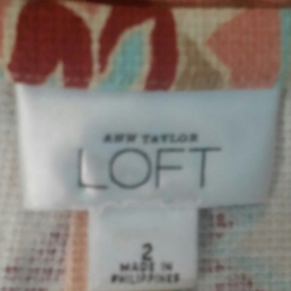 Loft Floral Pleated Cotton Skirt - Picture 3 of 4